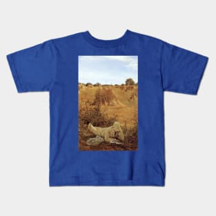 Ninety Four Degrees in the Shade by Sir Lawrence Alma Tadema Kids T-Shirt